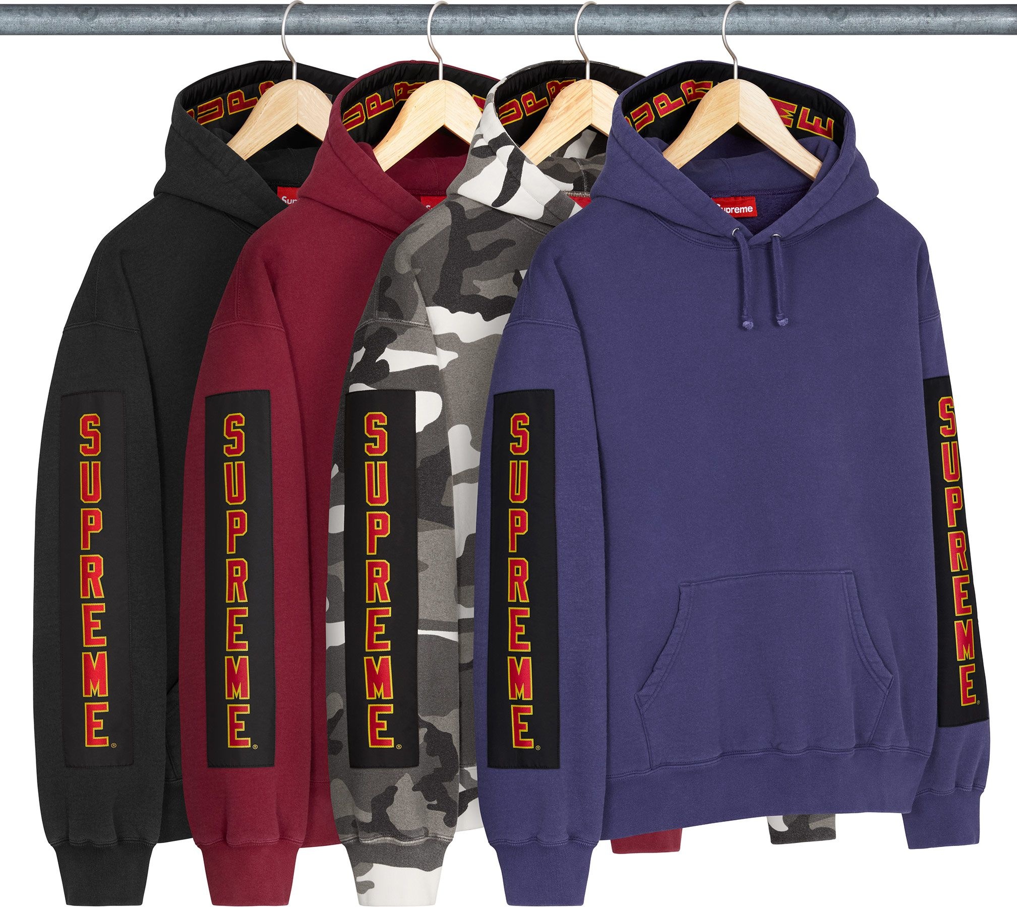 Woven Patches Hooded Sweatshirt